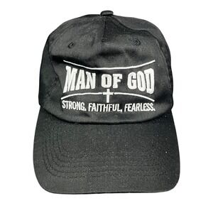 Think Positive Man of God Black Religious Baseball Cap Strong Faithful Fearless